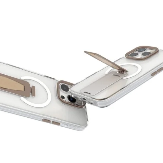 Cover Iphone 16 Pro Max Magsafe Grip Case levelo Morphix - Rose Gold
